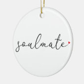Script Liefde Hart Zielsverwant Definitie Keramisch Ornament (Links)