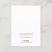 Script Light Blue Stars Earning Display Visitekaartje (Achterkant)