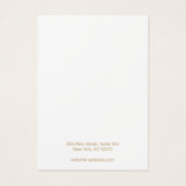 Script Light Pink Ketting Display Visitekaartje (Achterkant)