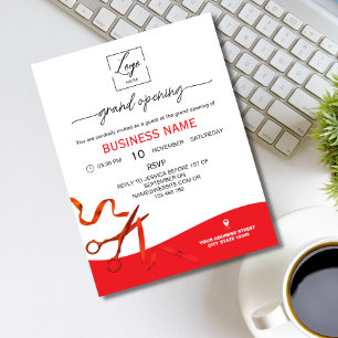Script Lintdoorknipping Grand Opening Uitnodiging