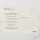 Script Lisse | 2 Photo Mariage Carte de Faire-Part (Verso)