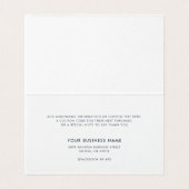 Script Logo moderne Carte de remerciements d'entre (Inside Unfolded)