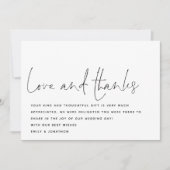 Script Love Merci Mariage photo Merci (Devant)