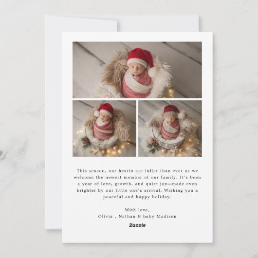 Script Ma première carte de Faire-part pour bébé d (Dos)