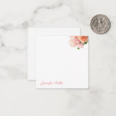 Script main Modèle Aquarelle Fleurs Chic (Devant/Arrière en situation)