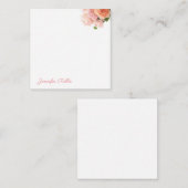 Script main Modèle Aquarelle Fleurs Chic (Devant / Derrière)