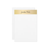 Script manuscrit élégant Modèle Gold Look (Devant/Arrière en situation)