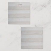 Script manuscrit élégant Modèle look bois (Devant / Derrière)