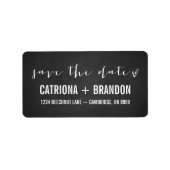 Script manuscrit Enregistrer le Étiquette de adres (Devant)