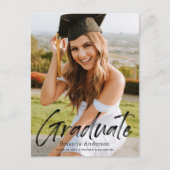 Script manuscrit Faire-part d'obtention d'un diplô (Devant)