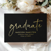 Script manuscrit moderne Black Photo Graduation