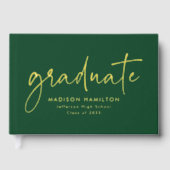Script manuscrit moderne Green Photo Graduation (Recto)