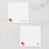 Script manuscrit Monogramme Modèle fraise (Devant / Derrière)