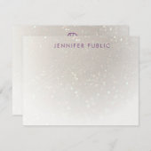 Script manuscrit Monogramme Modèle personnalisé (Devant / Derrière)