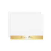 Script manuscrit Nom du texte Gold Modèle (Devant/Arrière en situation)