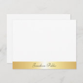 Script manuscrit Nom du texte Gold Modèle (Devant / Derrière)