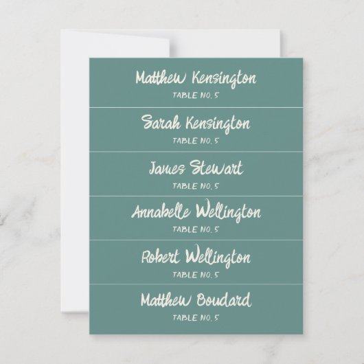 Script manuscrit Nom personnalisé Mariage Cartes d (Devant)