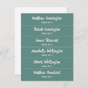 Script manuscrit Nom personnalisé Mariage Cartes d