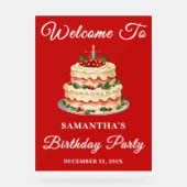 Script manuscrit rouge Noël Accueil (Recto)