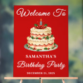 Script manuscrit rouge Noël Accueil (Neutre)