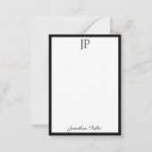 Script manuscrit simple Modèle monogramme (Devant)