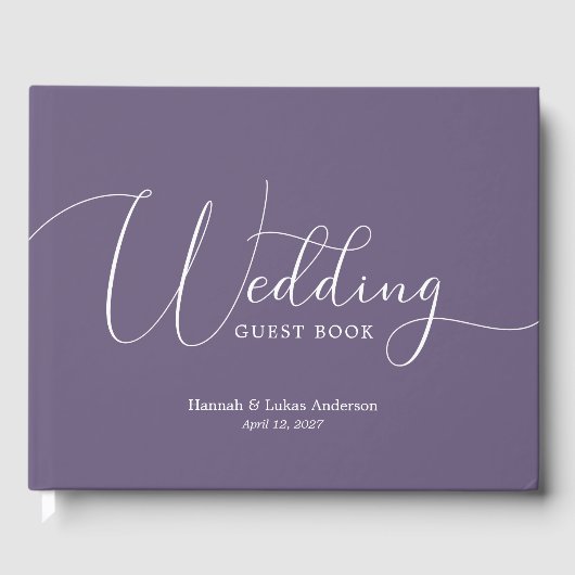 Script mariage Livre d'invité traditionnel (Recto)