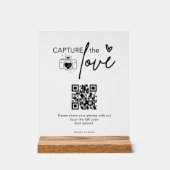 Script Mariage moderne Capture Le code QR d'amour (Recto)