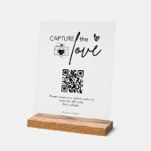 Script Mariage moderne Capture Le code QR d'amour (Angle)
