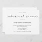 Script mariage moderne répétition invitations dîne (Devant / Derrière)