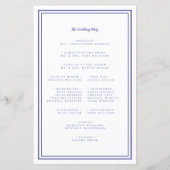 Script Mariage périphérique Programme de cérémonie (Dos)