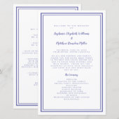 Script Mariage périphérique Programme de cérémonie (Devant / Derrière)