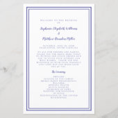 Script Mariage périphérique Programme de cérémonie (Devant)