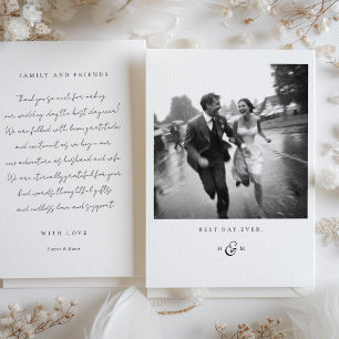 Script "Meilleur Jour Jamais" Carte de remerciemen