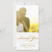 SCRIPT MERCI | CARTE PHOTO mariage MERCI (Devant)