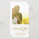 SCRIPT MERCI | CARTE PHOTO mariage MERCI (Devant / Derrière)