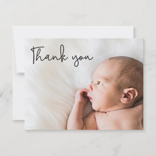 Script Merci et Faire-part de naissance bébé (Devant)