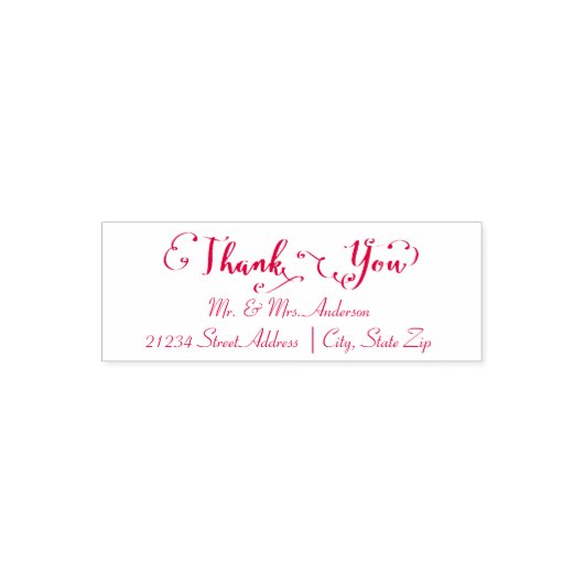 Script Merci - Tampon adresse auto-encreur (Design)