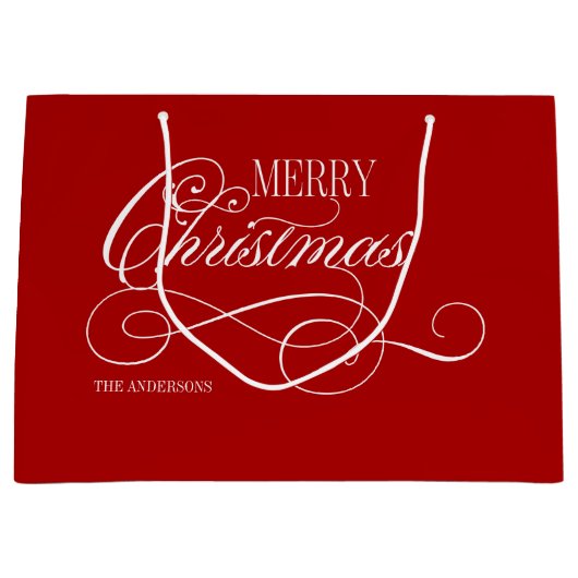 Script Merry Kerstfeestdag Groot Cadeauzakje (Voorkant)