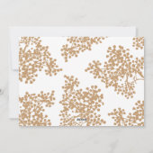 Script Merry kerstGold Foliage-fotokaart Feestdagenkaart (Achterkant)