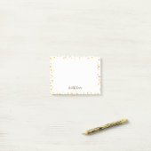 Script Met Liefde Gouden Harten Post-it® Notes (Op bureau)