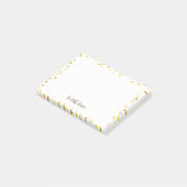 Script Met Liefde Gouden Harten Post-it® Notes (Schuin)