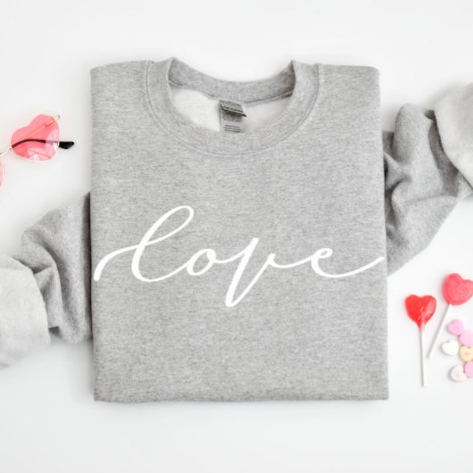 Script mignon d'amour Valentine's Day Sweatshirt