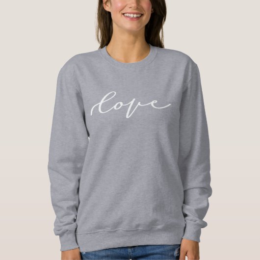 Script mignon d'amour Valentine's Day Sweatshirt (Devant)