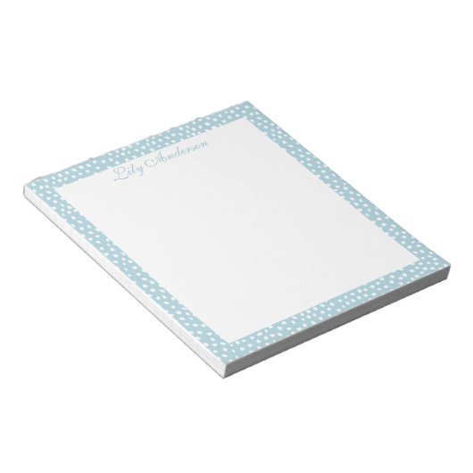 Script Mini tacheté océan Bloc-notes (Incliné)