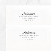 Script minimal moderne 04 | Étiquette d'adresse de