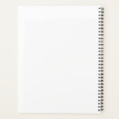 Script minimal moderne Monogramme Black Planner 20 (Dos)