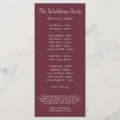 Script minimal Programme Plum violet (Dos)