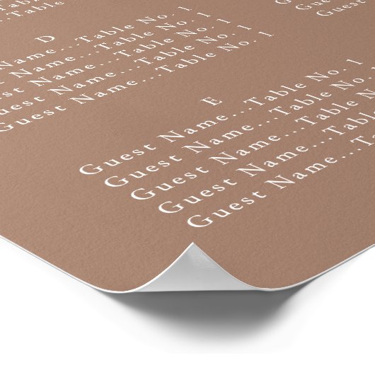 Script minimal, Tableau de sièges (Coin)