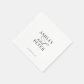 Script Minimalist Classic Wedding Servet (Hoek)