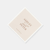 Script Minimalist Classic Wedding Servet (Hoek)
